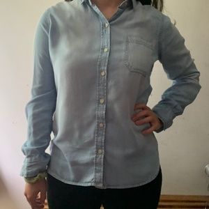 Mossimo Blue Button Down Shirt